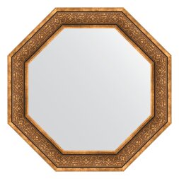 Зеркало в багетной раме Evoform вензель бронзовый 101 мм 79,4х79,4 см