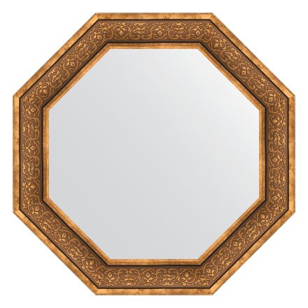 Зеркало в багетной раме Evoform вензель бронзовый 101 мм 79,4х79,4 см во Владивостоке 