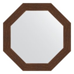 Зеркало в багетной раме Evoform мозаика античная медь 70 мм 63,0х63,0 см