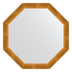 Зеркало в багетной раме Evoform травленое золото 59 мм 70,4х70,4 см