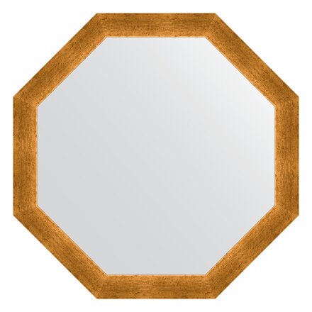 Зеркало в багетной раме Evoform травленое золото 59 мм 70,4х70,4 см во Владивостоке 
