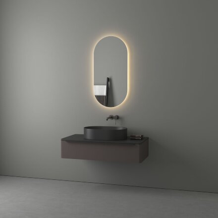 Зеркало Evoform с LED-подсветкой 21,5 W 50х100 см Без выключателя Теплый белый свет во Владивостоке 