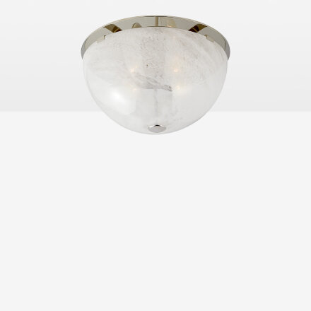Serein Polished Nickel / White Glass Потолочный накладной светильник M во Владивостоке 