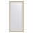 Зеркало с гравировкой в багетной раме Evoform белая кожа с хромом 78 мм 74х157 см во Владивостоке 