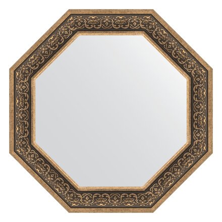 Зеркало в багетной раме Evoform вензель серебряный 101 мм 79,4х79,4 см во Владивостоке 