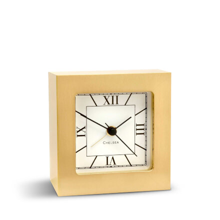 Square Brass Часы настольные с будильником во Владивостоке 