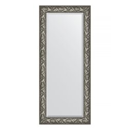 Зеркало с фацетом в багетной раме Evoform византия серебро 99 мм 69х159 см