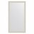 Зеркало напольное в багетной раме Evoform белая кожа с хромом 78 мм 109х200 см во Владивостоке 