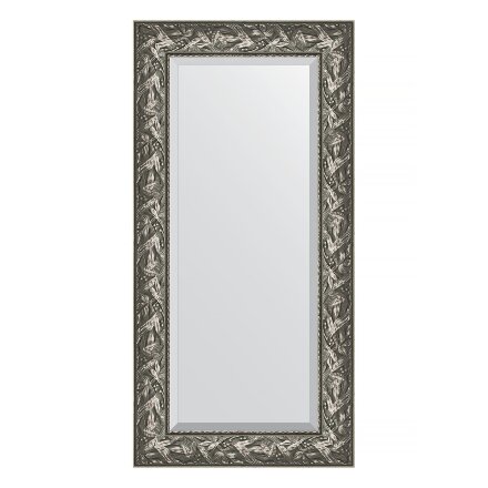 Зеркало с фацетом в багетной раме Evoform византия серебро 99 мм 59х119 см во Владивостоке 