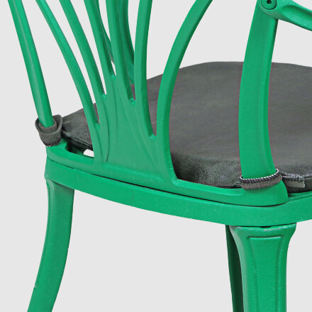 Кресло Lofa Peancook 50х56х55 см зеленое с подушкой во Владивостоке 