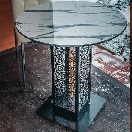 Стол с подогревом Hottable R1002 afyon marble во Владивостоке 