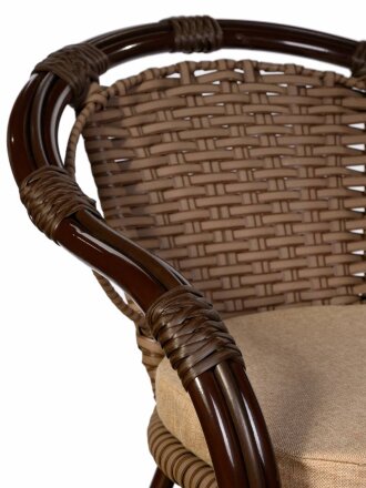 Кресло Bali (Бали) из искусственного ротанга, орех во Владивостоке 