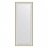 Зеркало напольное с гравировкой в багетной раме Evoform белая кожа с хромом 78 мм 79х200 см во Владивостоке 
