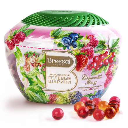 Ароматические гелевые шарики Breesal Fresh Drops Сочность ягод, 215 мл во Владивостоке 