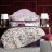 Комплект постельного белья Togas Жаклин белый с коралловым и чернильным Полуторный во Владивостоке 