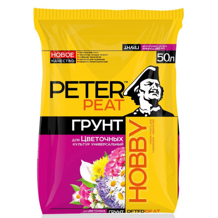 Грунт Peter Peat Цветочный универсальный PRO 50 л во Владивостоке 