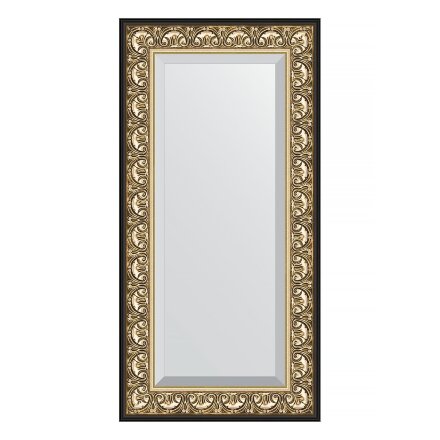 Зеркало с фацетом в багетной раме Evoform барокко золото 106 мм 60х120 см во Владивостоке 