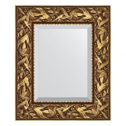 Зеркало с фацетом в багетной раме Evoform византия золото 99 мм 49х59 см