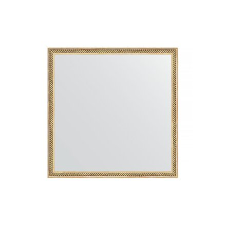 Зеркало в багетной раме Evoform витое золото 28 мм 58х58 см во Владивостоке 