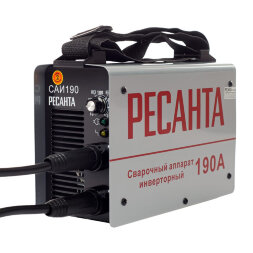 Сварочный аппарат инверторный Ресанта САИ-190 , 190 ампер , комплект кабелей
