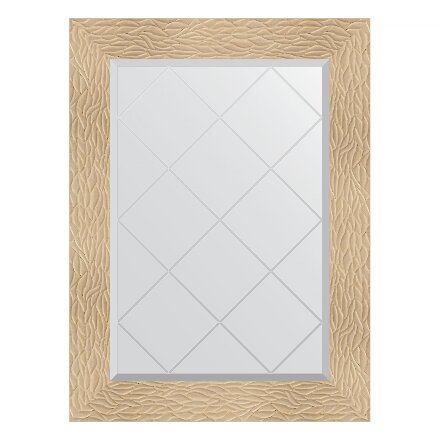 Зеркало с гравировкой в багетной раме Evoform золотые дюны 90 мм 66x89 см во Владивостоке 