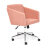 Кресло ТС 61х39х98 см флок хром розовый во Владивостоке 