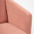 Кресло ТС 61х39х98 см флок хром розовый во Владивостоке 