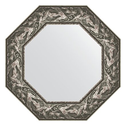 Зеркало в багетной раме Evoform византия серебро 99 мм 58,8х58,8 см во Владивостоке 