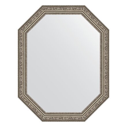 Зеркало в багетной раме Evoform виньетка состаренное серебро 56 мм 55x70 см во Владивостоке 