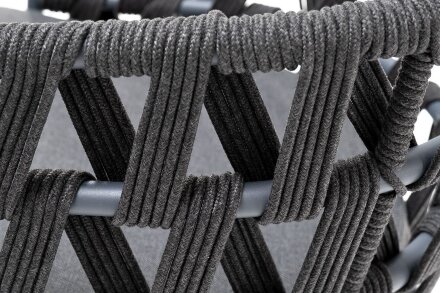 Плетеный стул из роупа Диего темно-серый во Владивостоке 