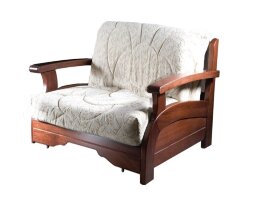Кресло-кровать Лотос с деревянными подлокотниками