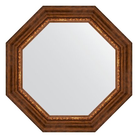Зеркало в багетной раме Evoform римская бронза 88 мм 66,6х66,6 см во Владивостоке 