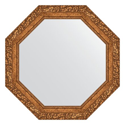 Зеркало в багетной раме Evoform виньетка бронзовая 85 мм 70x70 см во Владивостоке 