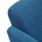 Кресло ТС 61х39х98 см флок хром синий во Владивостоке 