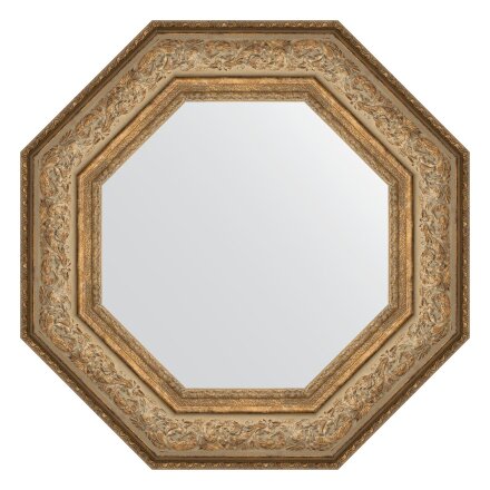 Зеркало в багетной раме Evoform виньетка античная бронза 109 мм 60,6х60,6 см во Владивостоке 