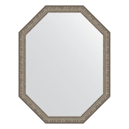 Зеркало в багетной раме Evoform виньетка состаренное серебро 56 мм 70x90 см во Владивостоке 