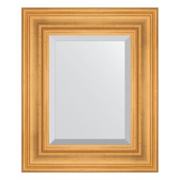 Зеркало с фацетом в багетной раме Evoform травленое золото 99 мм 49х59 см