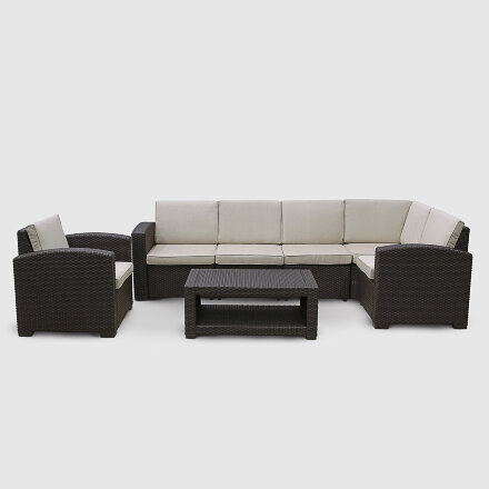 Комплект мебели LF угловой коричневый (SF1-CR4P-T-B/S-B-A15050) во Владивостоке 