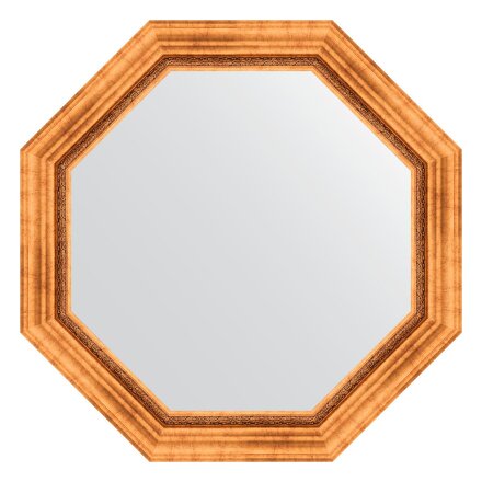 Зеркало в багетной раме Evoform римское золото 88 мм  76,6х76,6 см во Владивостоке 