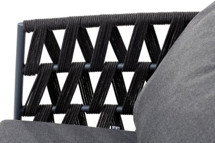 Плетеное кресло Диего из роупа темно-серое во Владивостоке 