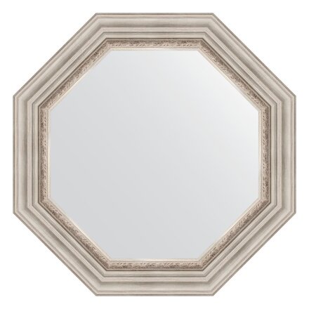 Зеркало в багетной раме Evoform римское серебро 88 мм 66,6х66,6 см во Владивостоке 