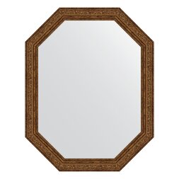 Зеркало в багетной раме Evoform виньетка состаренная бронза 56 мм 55x70 см