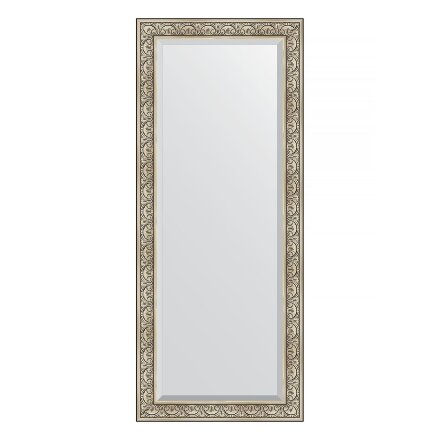 Зеркало напольное с фацетом в багетной раме Evoform барокко серебро 106 мм 85x205 см во Владивостоке 