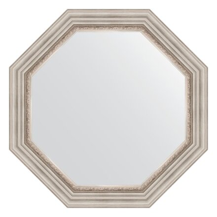 Зеркало в багетной раме Evoform римское серебро 88 мм 76,6х76,6 см во Владивостоке 