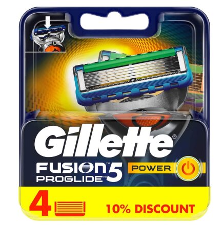 Кассеты для бритья Gillette Fusion ProGlide Power 4 шт во Владивостоке 