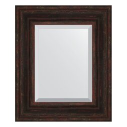 Зеркало с фацетом в багетной раме Evoform темный прованс 99 мм 49х59 см