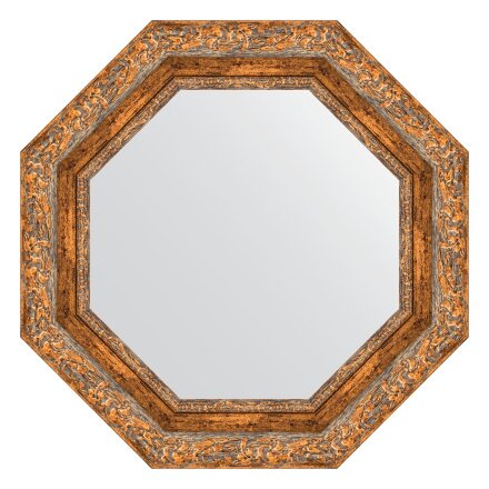 Зеркало в багетной раме Evoform виньетка античная бронза 85 мм 55,4х55,4 см во Владивостоке 