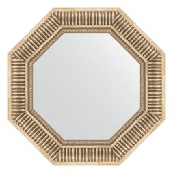 Зеркало в багетной раме Evoform серебряный акведук 93 мм  57,8х57,8 см