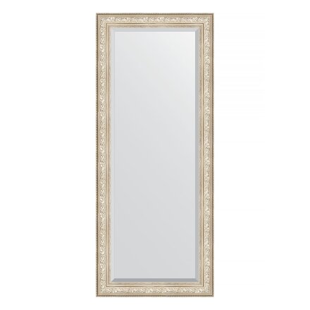 Зеркало напольное с фацетом в багетной раме Evoform виньетка серебро 109 мм 85x205 см во Владивостоке 