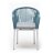 Плетеный стул Лион из роупа бирюзовый во Владивостоке 